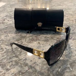 Versace sunglasses with gold/rhinestones